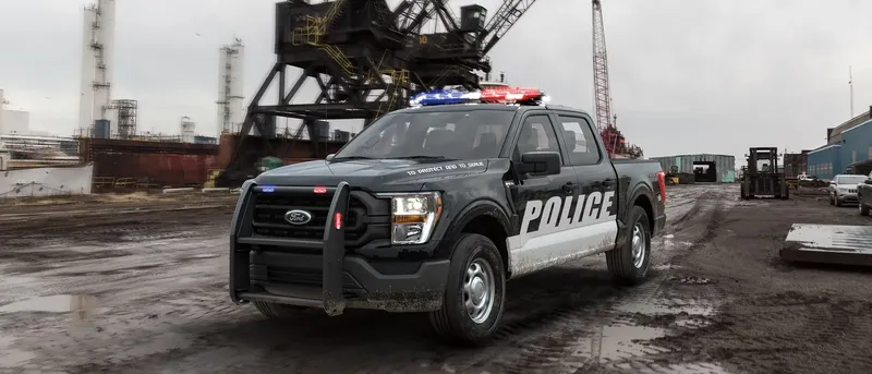 Ford F-150 Police Responder alongside PIU fleet vehicles